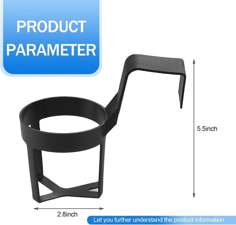 2 PCS Car Water Cup Holder, 2.75" x 5.51" Movable Hanging Gap Insert Cup Holder Storage Rack, One Hand Pick-up Anti-Friction Por