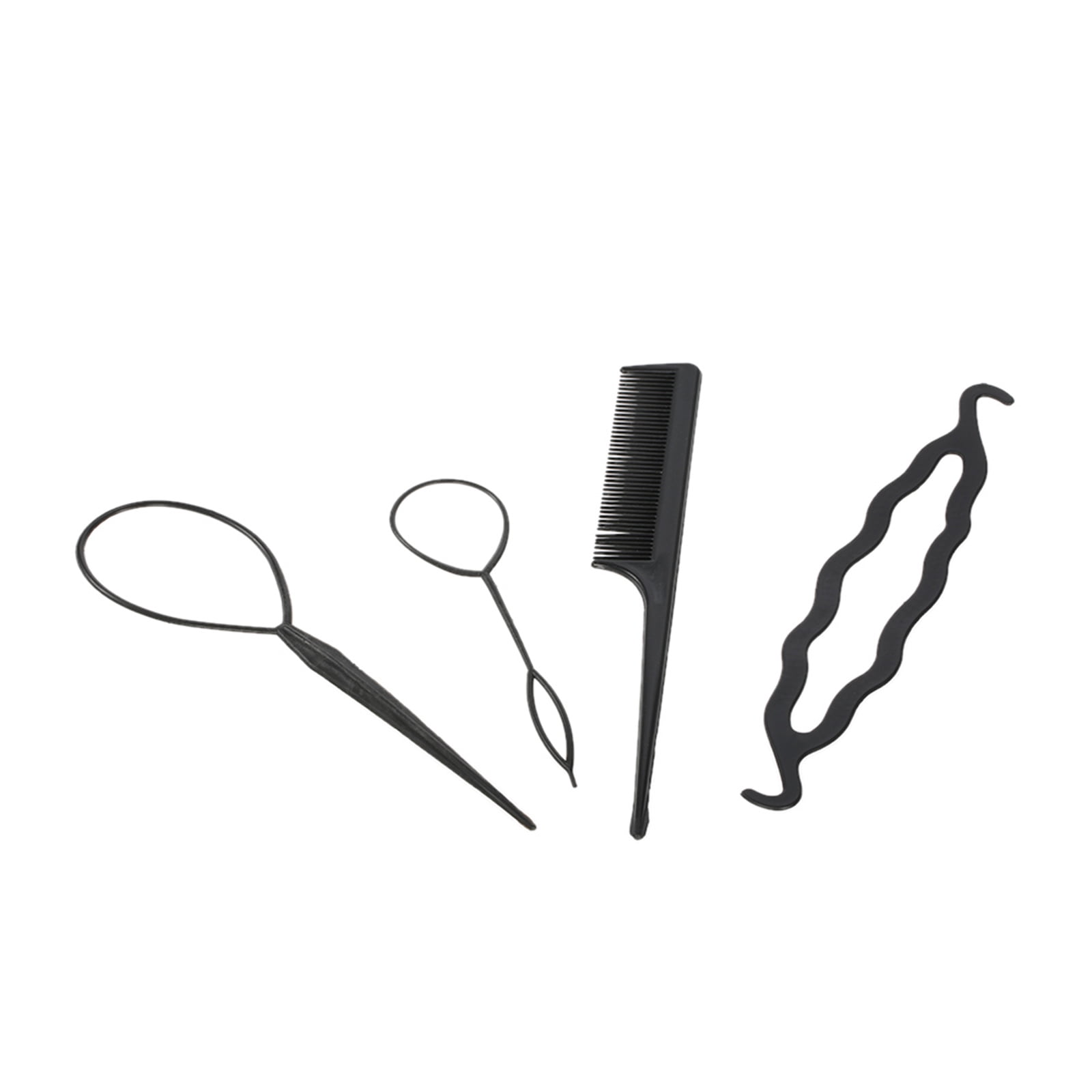 Andoer 4 Pcs Hair Styling Accessories Kit Set Bun Maker Hair Braid Tool for Making DIY Hair