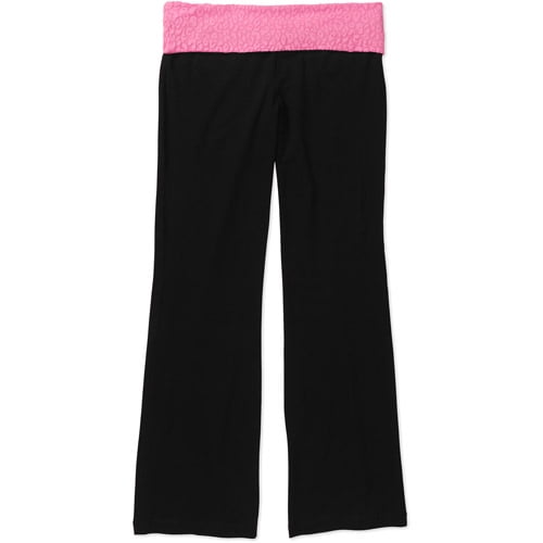 Juniors Lace Band Yoga Pants