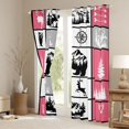 thumbnail image 3 of jejeloiu Jungle Animal Deer Black Out Curtains,Rustic Farmhouse Hunting Curtains Pack of 2 (42x63 Each),Safari Bear Silhouette Bedroom Curtains For Adults,Microfiber Bedroom Decor, 3 of 6