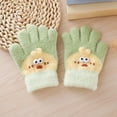 thumbnail image 2 of Splozh Winter Gloves for Girls Kids Winter Gloves for Boys Girls Children Full Fingers Stretchy Warm Mittens for Toddler Green,3-6 Years, 2 of 7