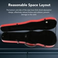 thumbnail image 4 of Case 4/4 Violin Storage Case with Hygrometer Double Shoulder Straps Red Carbon Fiber Violin Protective Box, 4 of 7