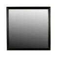 thumbnail image 5 of Benjara Umi 39 x 39 Dresser Mirror, ed Design Solid Wood Black Square Frame, 5 of 6