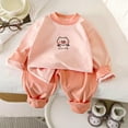 thumbnail image 2 of Odeerbi 3M-5Y Infant Boys Girls Cotton Pajamas Long Sleeve Tops Pants Set Soft Loungewear Cute Print Sleepwear Casual Comfortable Two-piece Pajama Sets Infant Boys Girls Clothes, 2 of 3