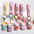thumbnail image 5 of Llavero colgante de dibujos animados de Anime Sanrio Kuromi Mymelody, llavero de coche, bolsa de teléfono móvil, joyería colgante, regalos para niños, 5 of 5