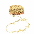 thumbnail image 5 of BalsaCircle 67 feet Gold Leaf Ribbon Trim Artificial Vines Craft Leaves, 5 of 8