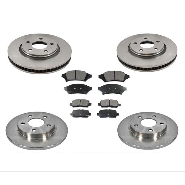 Detroit Axle Front Disc Brake Rotors For 1999-2005 Pontiac Grand Am & Chevy Malibu, Oldsmobile Alero (Pair)