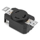 thumbnail image 1 of L14-20r NEMA L6-30R 30A 250V Enchufe Hembra Eléctrico De Bloqueo Para Conjunto De Cable De Generador, 1 of 7