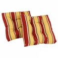 thumbnail image 4 of 19-inch Squared Spun Polyester Tufted Dining Chair Cushion (Set of Two) - Passion Ruby, 4 of 5