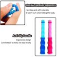 thumbnail image 2 of Paquete de 2 cuerdas para saltar con segmentos suaves y cuentas ajustables para hombres, mujeres y niños, sin enredos para mantenerse en forma, entrenar, hacer ejercicio, etc., 9 pies 4 pulgadas, 2 of 5