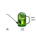 thumbnail image 2 of Garden Watering Can, Small Watering Can, Clear Plastic, 68Oz, Long Stainless Steel Spout, Handle, Measuring, Indoor Gardening, Plant, Jug, Watering Pot, Garden Tool, Gray, 2 of 4