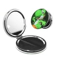 thumbnail image 1 of Yiaed Mario Pattern Travel Makeup Mirror,Pocket Mirror for Women Portable 2 x 1x Magnification Folding Makeup Mirror Cosmetic Mirror for Gift-Round Shape, 1 of 9