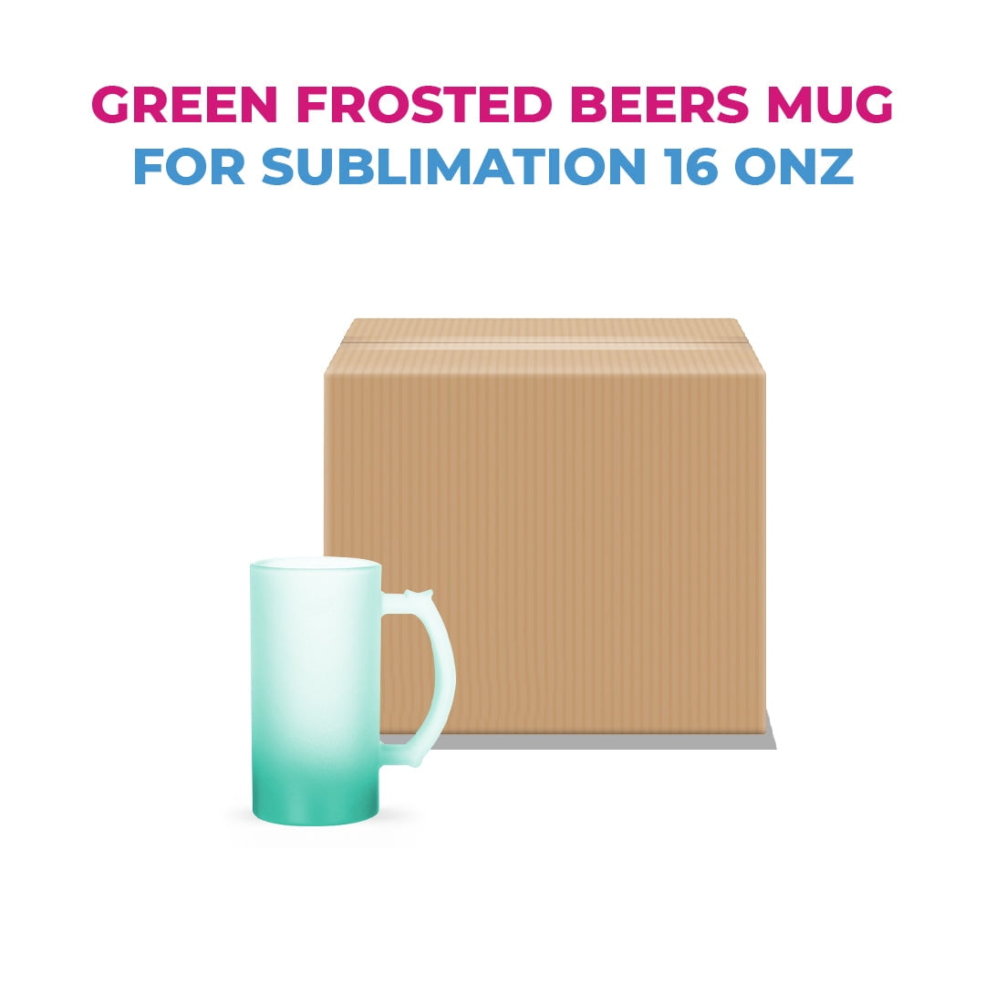 Sublimation 16 oz frosted beer mug – We Sub'N