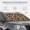 thumbnail image 4 of Kll Edgehog And Mushrooms Windshield Sun Shade 2-Piece Foldable Car Front Window Sunshade For Most Sedans Suv Truck - Auto Sun Blocker Visor Protector Blocks Max Uv Rays - Large, 4 of 7