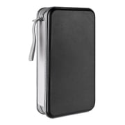 80 Capacity CD Case,Portable DVD Black Hard Plastic Holder Organizer