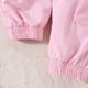 thumbnail image 5 of Odeerbi 1-5 Años Niñas Conjuntos de Algodón Punto Elástico Cuello Alto Tops Cargo Pantalones Conjunto de Dos Piezas, 5 of 9