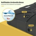 thumbnail image 4 of Topcobe 33.5 x 33.5 Inch Fillable Cantilever Umbrella Base with Wheels, Umbrella Stand Outdoor Base, 4 of 7
