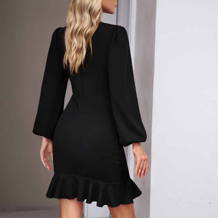 black going out mini dress Altura Mini Dress Black FP L