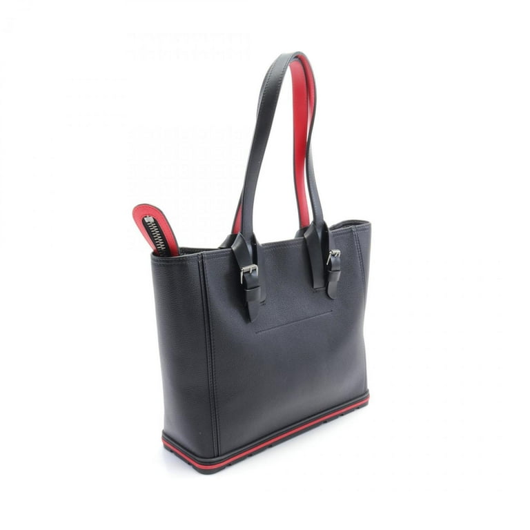 Pre-Owned Christian Louboutin KABIKER Small Tote Bag Leather  