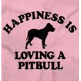 thumbnail image 2 of Happiness Loving A Pitbull Rescue Dog Plus Size Long Sleeve Graphic Tee Shirt Brisco Brands 4X, 2 of 5