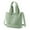 Green, variant on Canvas Shoulder Bag with Multiple Pockets, Large Capacity Tote Handbag for Women, Casual Portable Shopper for Work Travel Daily Use, Lightweight Summer Tote, Brown