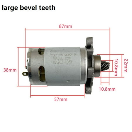 

RANMEI RS550 DC Micro Motor 21V 27000RPM 8Tooth for Electric Drill / Screwdriver
