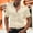Beige, variant on Summer Mens Shirts Button down Men's Casual Personality Dancing Party Solid Color Button Lapel Fashion Short Sleeve Shirt Gray XL