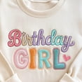 thumbnail image 2 of Kid's Embroidered SweatShirt, Birthday Girl Shirt, Girl Birthday Shirt, Coquette Birthday, Whimsy Birthday,Birthday Party Shirt,Gift For Her, 2 of 5