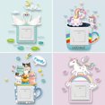 thumbnail image 1 of children's room decoration4pcs Stickers Soft Luminous 3d Stickers Socket Protective Cover,Soft glue luminous cartoon 3d stereo switch sticker, 1 of 1