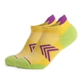 thumbnail image 1 of Chaussettes de Course pour Femmes en Coton Peigné Respirant Sport Randonnée Confortables Coupe Basse Performance Douce à Onglets Courts Jaune S US 5-8 EU35-38, 1 of 6