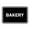 Black, variant on Classic Bakery Sign (Ivory/Dark Brown) - Small