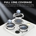 thumbnail image 3 of HAHDAXIA [3+1] for iPhone 14 Pro Max/ iPhone 14 Pro Camera Lens Protector, 9H Tempered Glass [Anti Scrach] [Ultra HD] Metal Individual Ring Camera Screen Protector Cover [Installation Tray][R, 3 of 7