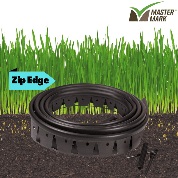 Black NoDig Zip Edge Lawn Edging 20 ft.