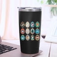 thumbnail image 3 of 20oz Powder Coated Easter Tumbler with Telescopic Straw, Insulated Travel Mug, [Easter Theme] Print, 3 of 6