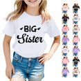 thumbnail image 1 of SUXIAN T-Shirts de Mode pour Filles Décontractés à Lettres Col Rond Manches Courtes T-Shirt Haut3 Imprimé de Lettres Col Rond T-Shirt Graphique pour Filles Blanc_003 6-7 Ans, 1 of 4