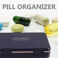 thumbnail image 4 of Pastillero semanal, organizador de pastillas de viaje, caja portátil para guardar medicamentos, pastillero pequeño, pastillero portátil, 4 of 7