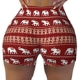 thumbnail image 2 of Balery Elephant Pantalones cortos de entrenamiento estampados para mujer, sin costuras, ajustados, para gimnasio, yoga, correr, deportes, ejercicio activo, fitness.-Medium, 2 of 8