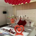 thumbnail image 3 of PMU Valentine's Day Heart Shaped Standing Open Heart Mylar Balloon18 Inch, Red Pkg/5, 3 of 7