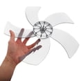 thumbnail image 5 of WHAMVOX Plastic 5-Leaves Fan Blade Replacement Fan Blades for Pedestal Fans Ceiling Fans 14-Inch Universal Plastic Fan Blade Attachment, 5 of 8
