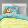 thumbnail image 2 of Carolines Treasures BB1832PILLOWCASE Snowman with Longhair Creme Dachshund Fabric Standard Pillowcase Standard, 2 of 2