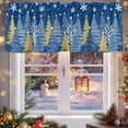 thumbnail image 5 of Valances for Windows Christmas Tree Rod Pocket Cafe Window Treatments Valance Curtains for Kitchen Bathroom Laundry Basement Windows 56"x16", 5 of 7