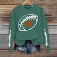 thumbnail image 2 of Gkeoshab Womens Sweaters Women's Long-Sleeve Loose-Fit Round-Neck Sweater for Fall and Winter Blackish Green XXL, 2 of 4