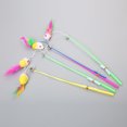 thumbnail image 2 of 3PCS Cat Teaser Toy Bell Artificial Feather Mouse Cat Wand Toy Cat Training Toy, 2 of 10