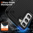 thumbnail image 3 of for Samsung Galaxy S22 Case 2 in 1 Gift Militay Grade Drop Protective Rugged Heavy Duty Cover Shockproof Case for Galaxy S22 Phone Case for Women Men Boy Girl (Black), 3 of 17