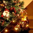 thumbnail image 2 of Navidad con cuentas Guirnalda String Light 6.56FT 20 LED Perla Berry Bead Luz festiva de Navidad para interiores al aire libre Navidad Otoño Fiesta de cumpleaños Boda DIY Home Mantel Decoración (Rojo) brillar Electrónica, 2 of 6