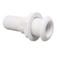 thumbnail image 1 of 29mm Marine Thru Hull Fitting, Smooth Drainage Boat Connector ABS Material, Arc Slanting Design for Boats, Yachts, RVs, 1 of 7