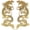 Gold-2, variant on Jiibva Sequin Gold Dragon Embroidered Sew On Sewing Applique Set, 2Pcs Chinese Style Patches for Clothing Bags 17x37cm