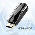 thumbnail image 2 of Biplut HDMI-compatible Male to VGA Female High Clarity 1080P Video Audio Adapter Converter for PC Projector (Black), 2 of 13