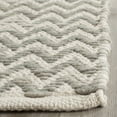 thumbnail image 3 of SAFAVIEH Cotton Kilim Kilim Chevron Cotton Area Rug, Dark Green/Ivory, 4' x 6', 3 of 7