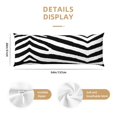 thumbnail image 3 of Fotbe Zebra Funda para Almohada Corporal con Diseño, Funda de Microfibra Ultrasuave de 20x54 Pulgadas, Ropa de Cama Elegante, 3 of 7